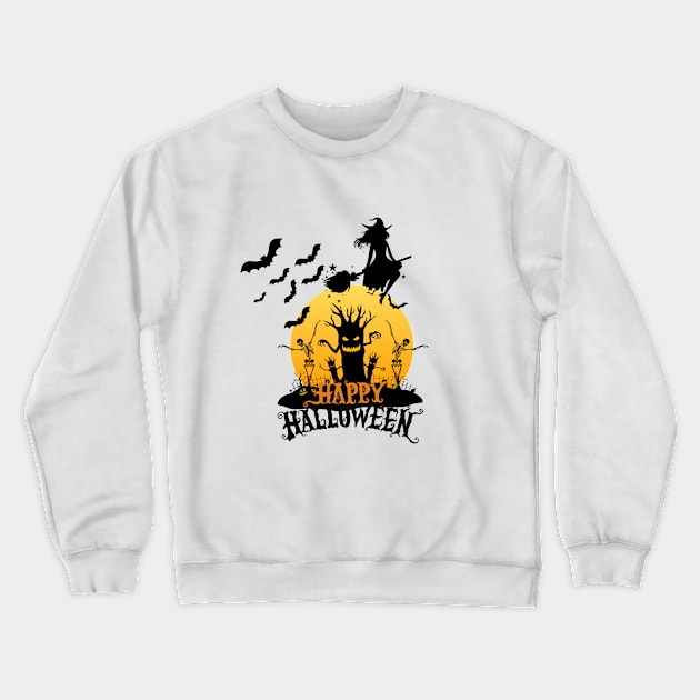 Happy Halloween Crewneck Sweatshirt by NICHE&NICHE